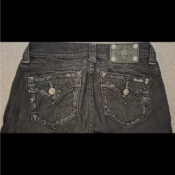 Miss Me Black Skinny Jeans - Picture 3 of 4